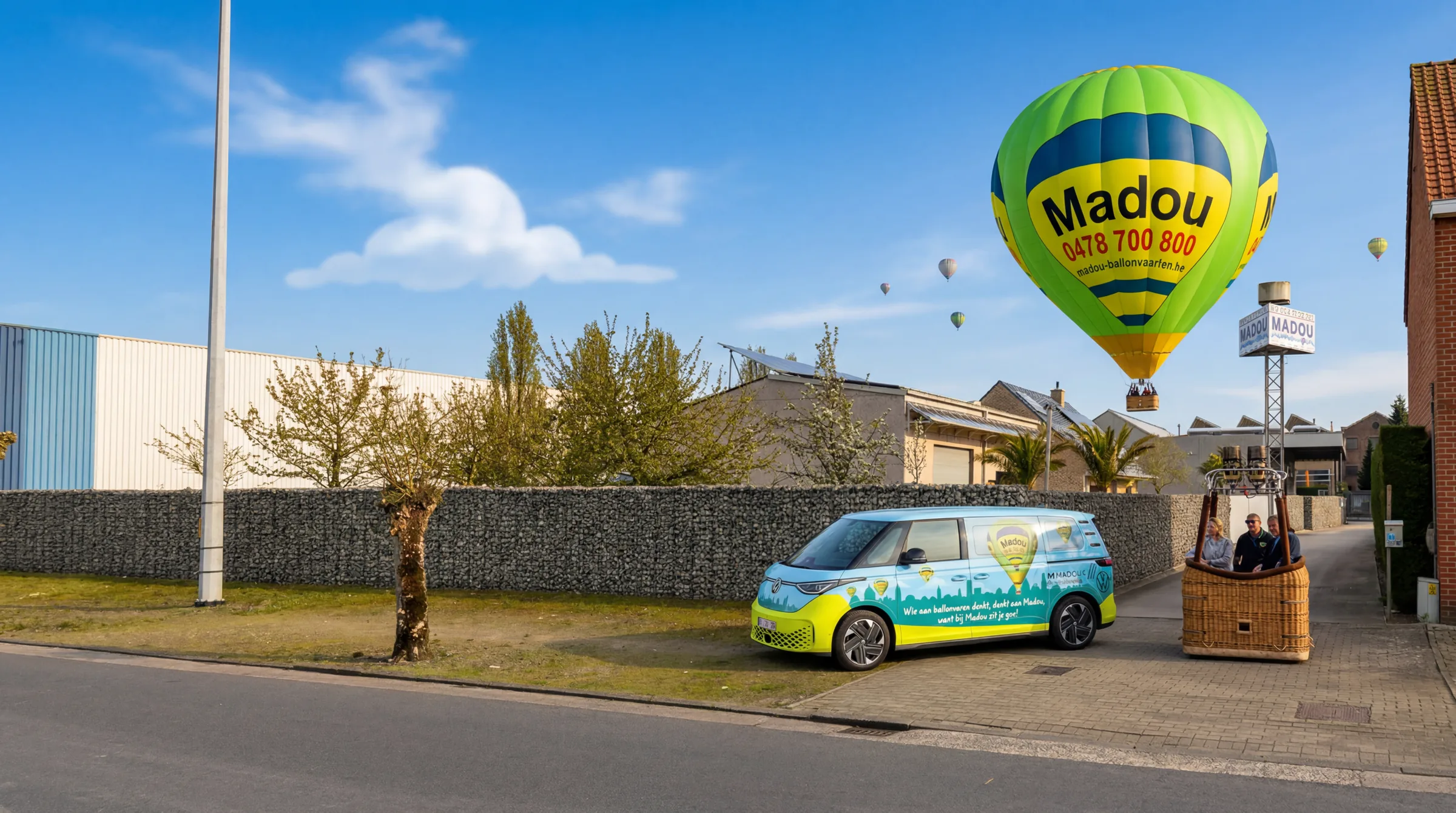 Het ballonvaartbedrijf van Madou in Eeklo