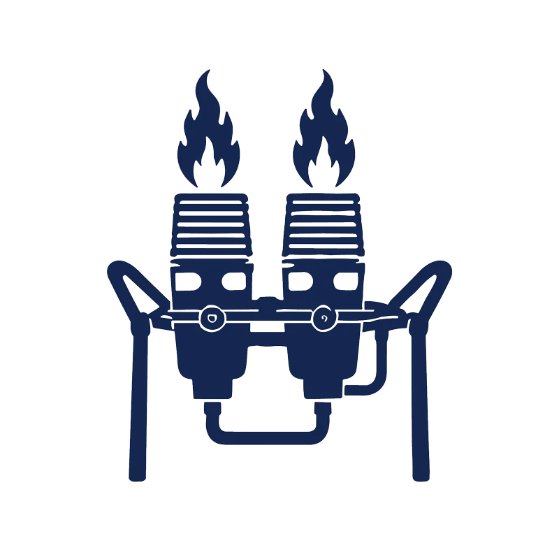 Krachtige brander